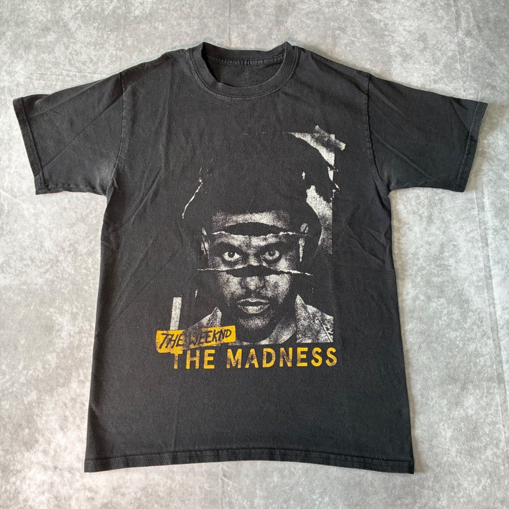2015 The Weeknd The Madness Fall Tour  T-Shirt Black Travis Scott Halsey Mens S